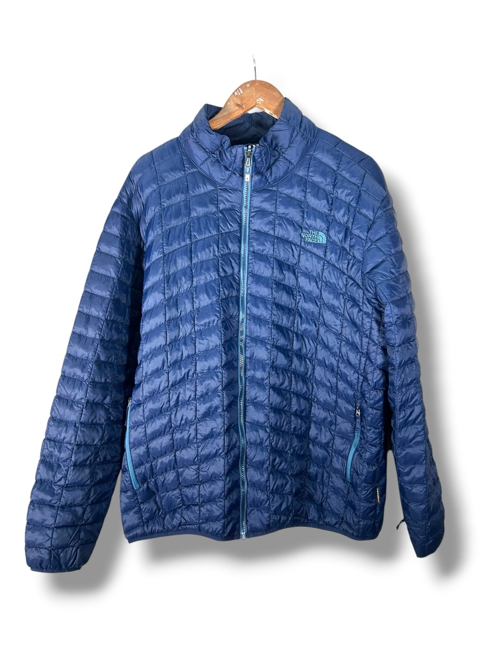 The North Face Men’s Thermoball Navy Blue Quilted Full Zip Jacket Size XXL